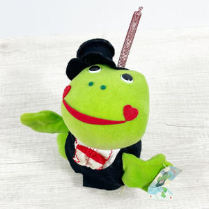 Russ Jumpin' Jeebies Frog Plush Red Spring Legs Tuxedo Top Hat Stuffed Animal